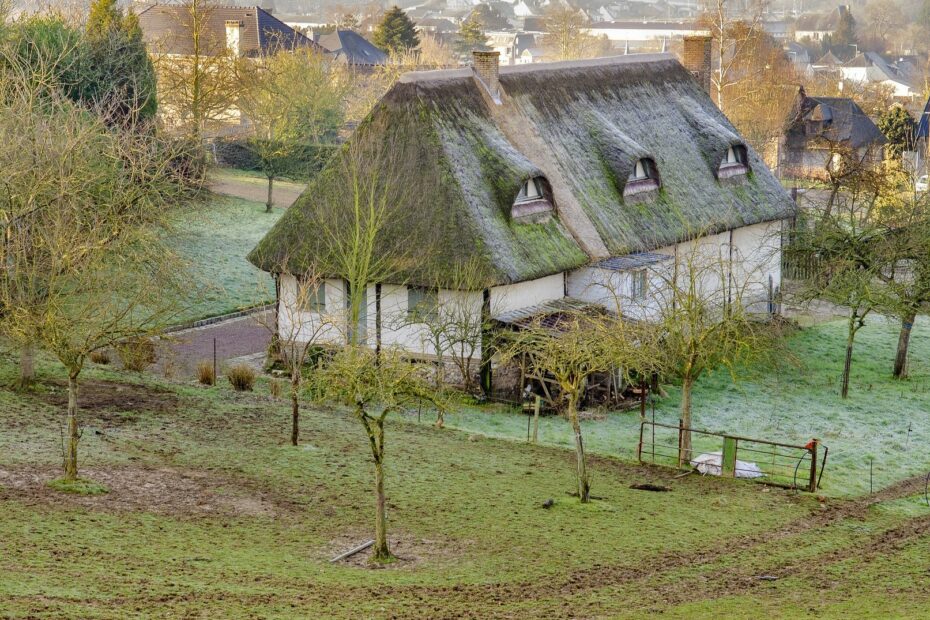 Thatched house in Normandy