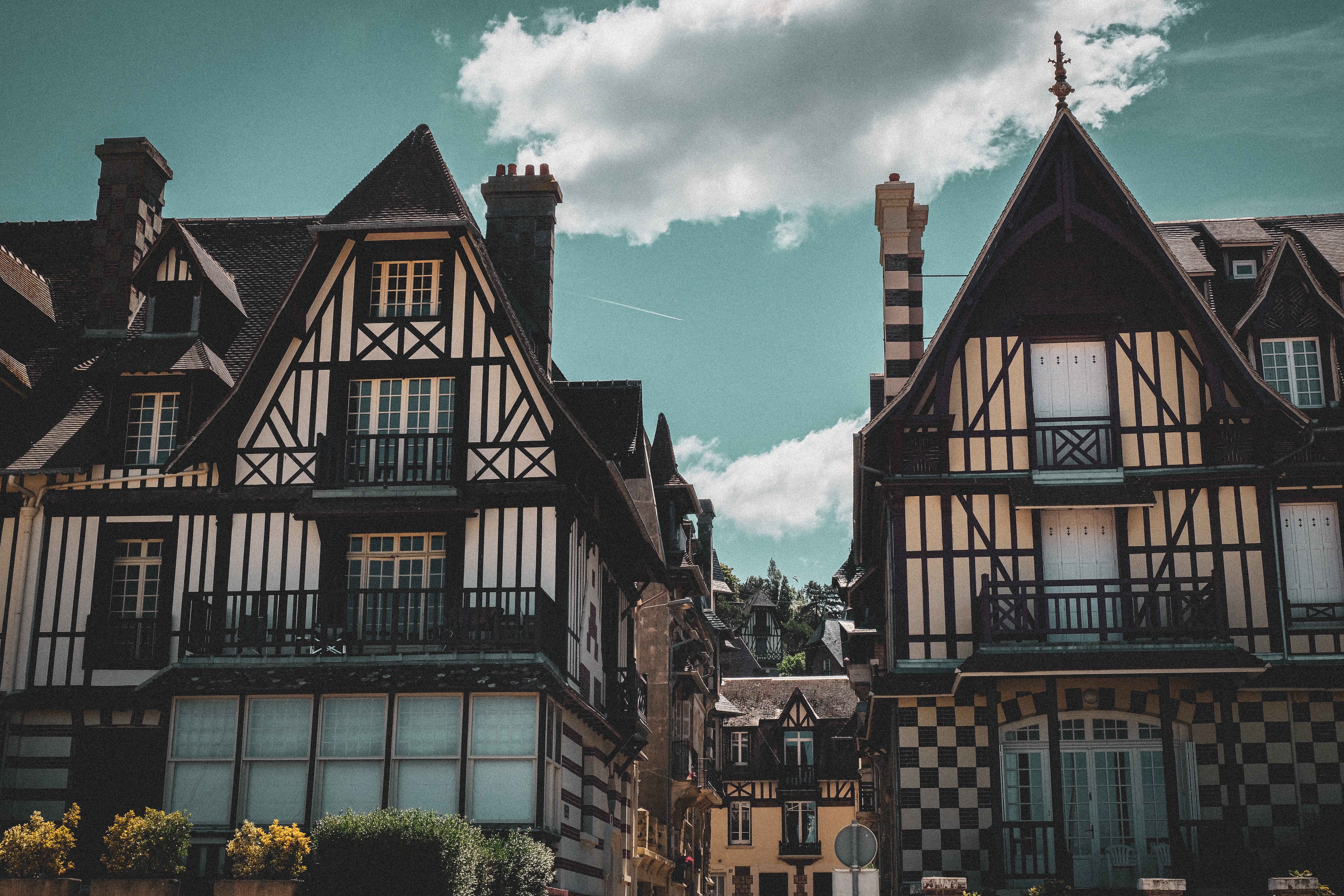 Half-timbered houses in Trouville