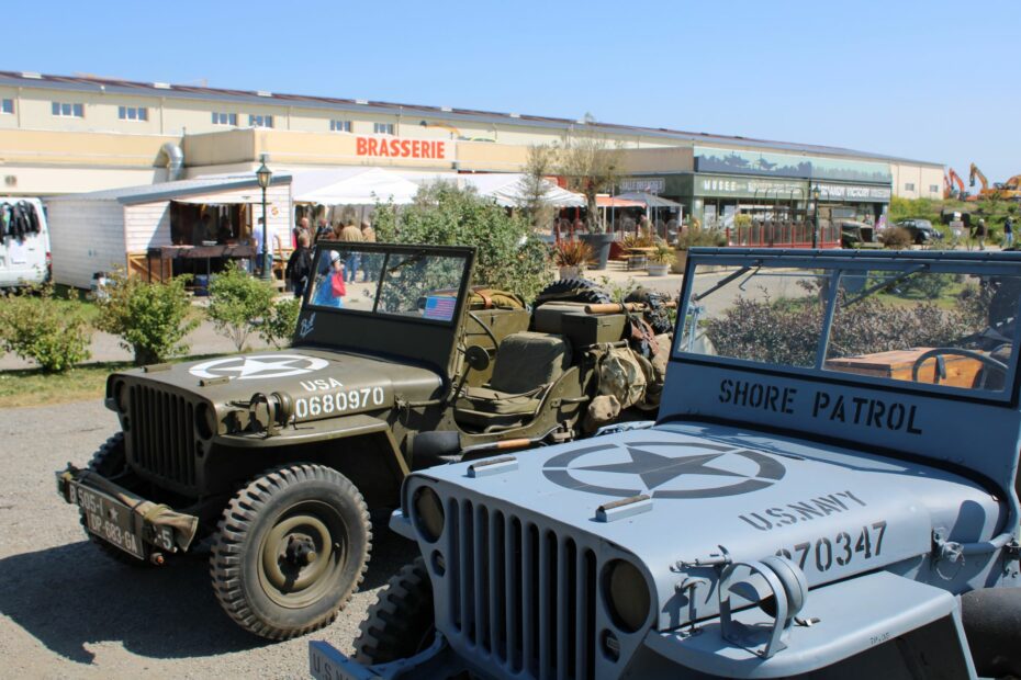 War vehicles exhibited for the 79th D-Day anniversary at the Victory Museum in Carentan-Catz