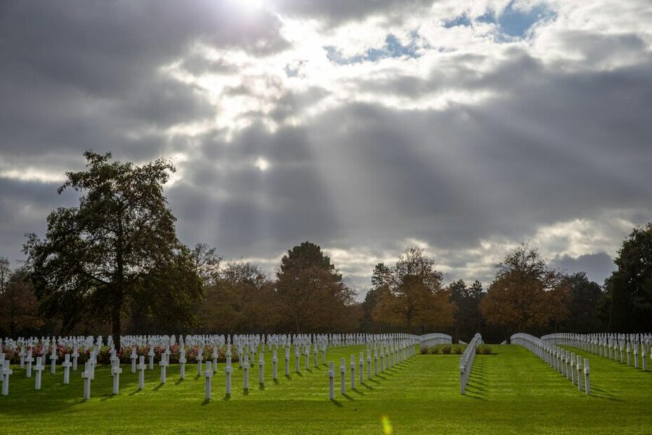 The American cemetery on Omaha Beach