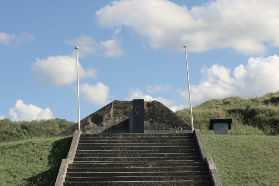 1st open road inland on Omaha Beach on D-Day