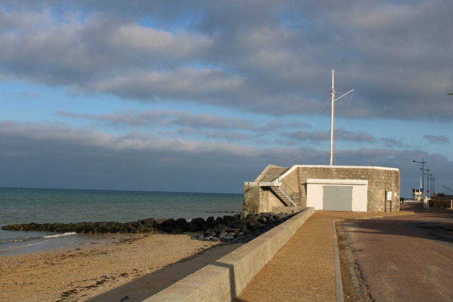 D-Day beach of the British sector : Gold Beach in Normandy.