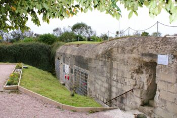 Memorial Bunker at the Hillman Fortress in Colleville-Montgomery, Normandy