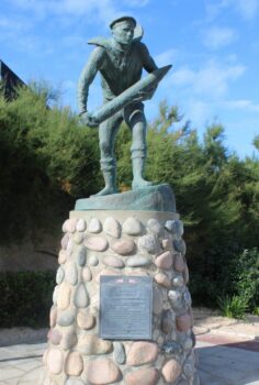 Monument to the Royal Navy of Norway at La Brèche in Hermanville-sur-Mer, Sword beach, Normandy