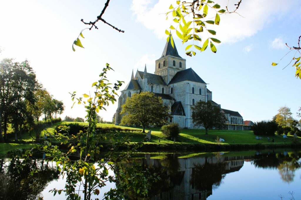 Saint Vigor abbey in Cerisy-la-Forêt close to Bayeux in Normandy - France