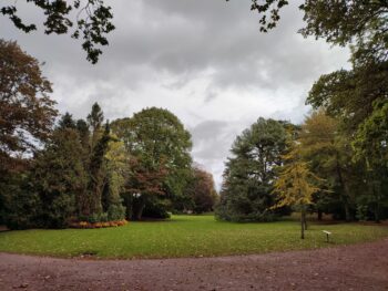 The botanical garden in Bayeux Normandy