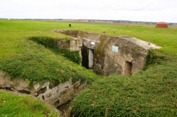 The command post at the Hillman fortress in Colleville-Montgomery, Normandy