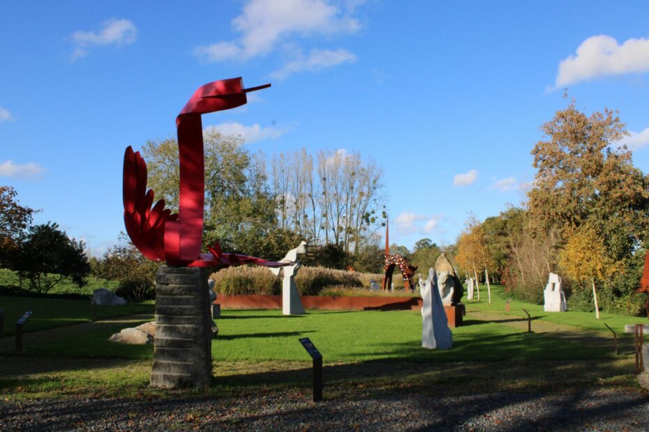 The park of sculptures of Cerisy-la-Forêt, Normandy