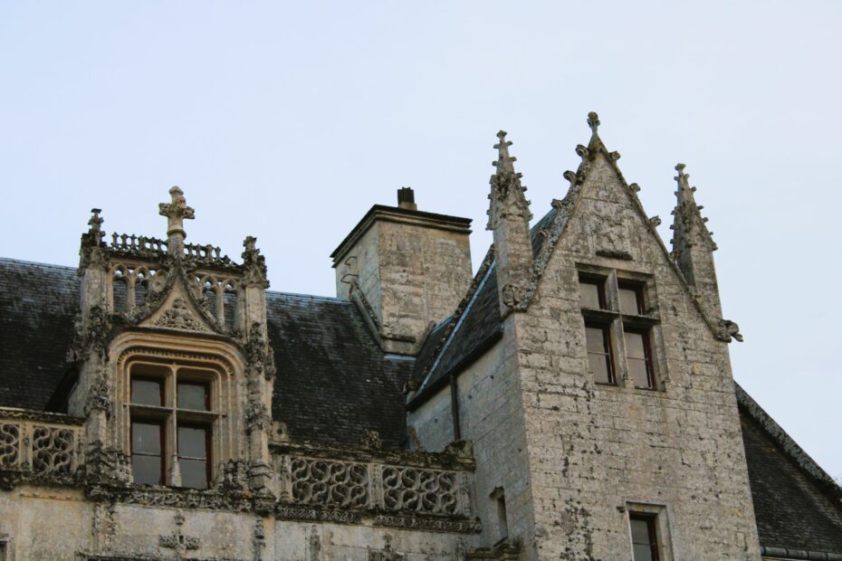 Details of Château de Fontaine Henry in Normandy