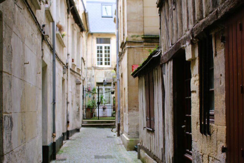 Hidden homes in Rue Froide, Caen, Normandy