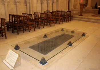 Queen Matilda's grave at the Ladies' Abbey of Caen, Normandy