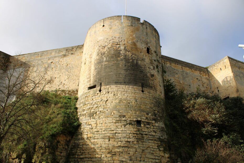 Remparts of the ducal castle of Caen, Normandy