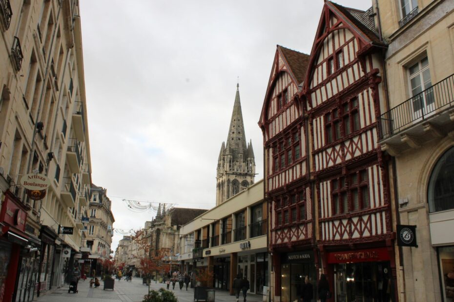 Rue Saint-Pierre in Caen, Normandy