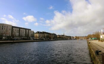 Saint-Pierre basin and marina of Caen, Normandy