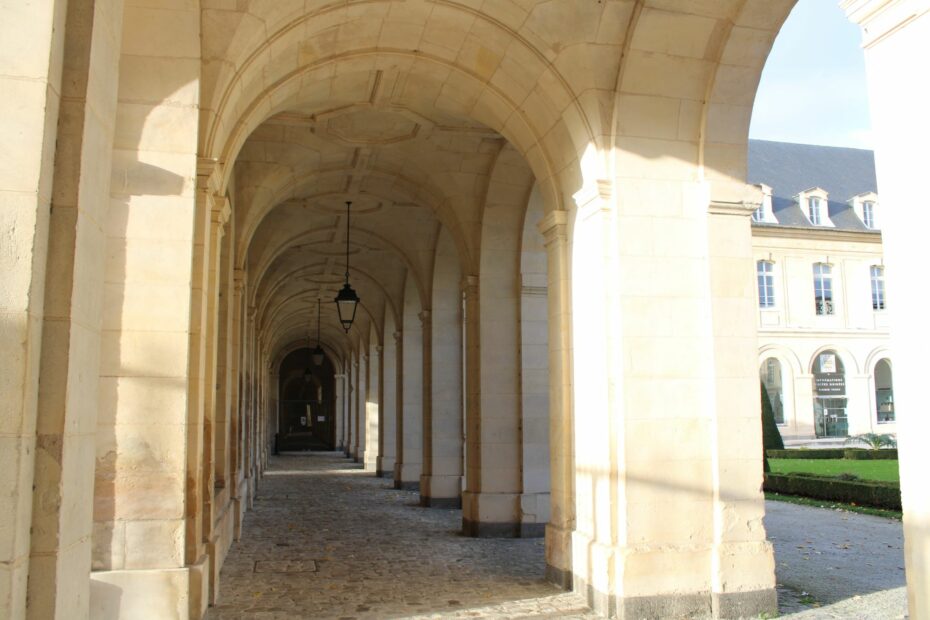 The cloister of the Ladies' Abbey, Caen, Normandy