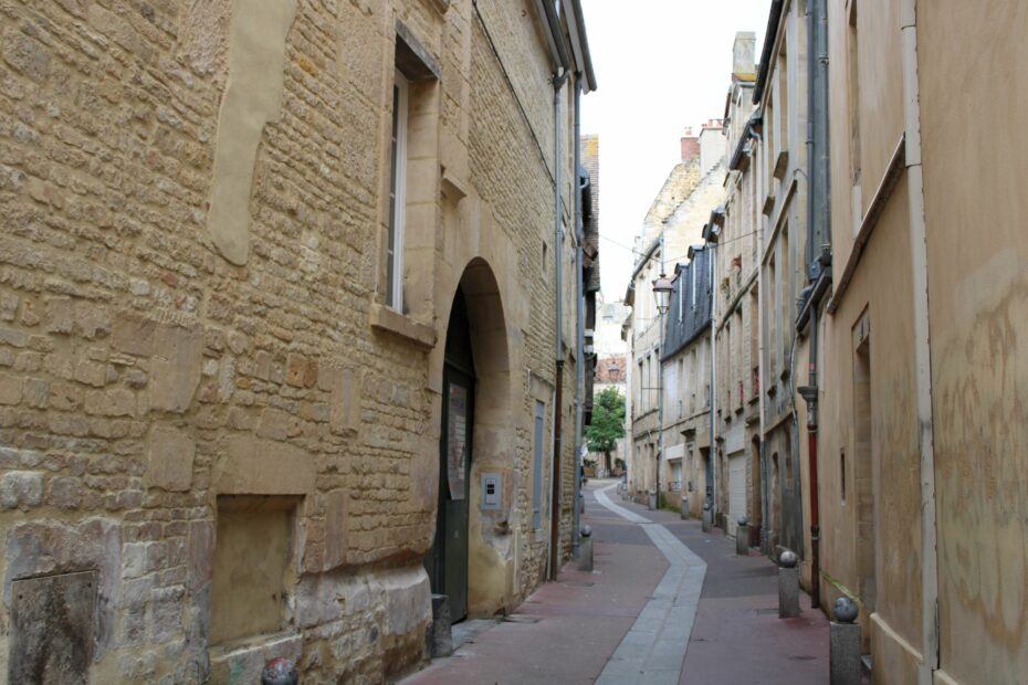 The old Rue Vauquelin, Caen, Normandy