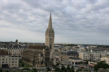 View of Caen from the ramparts of William's castle, Normandy