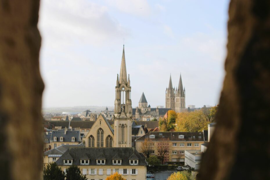 View of Caen from the ramparts of the ducal castle, Normandy