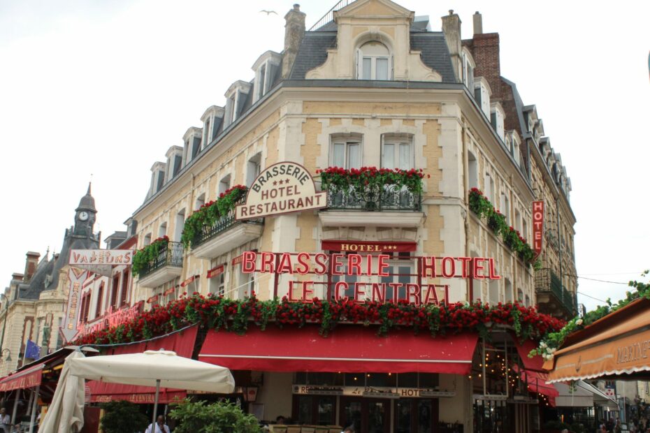 Le Central brasserie in Trouville, Normandy