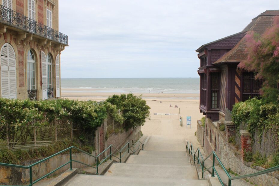 The Marguerite Duras stairs in Trouville, Normandy