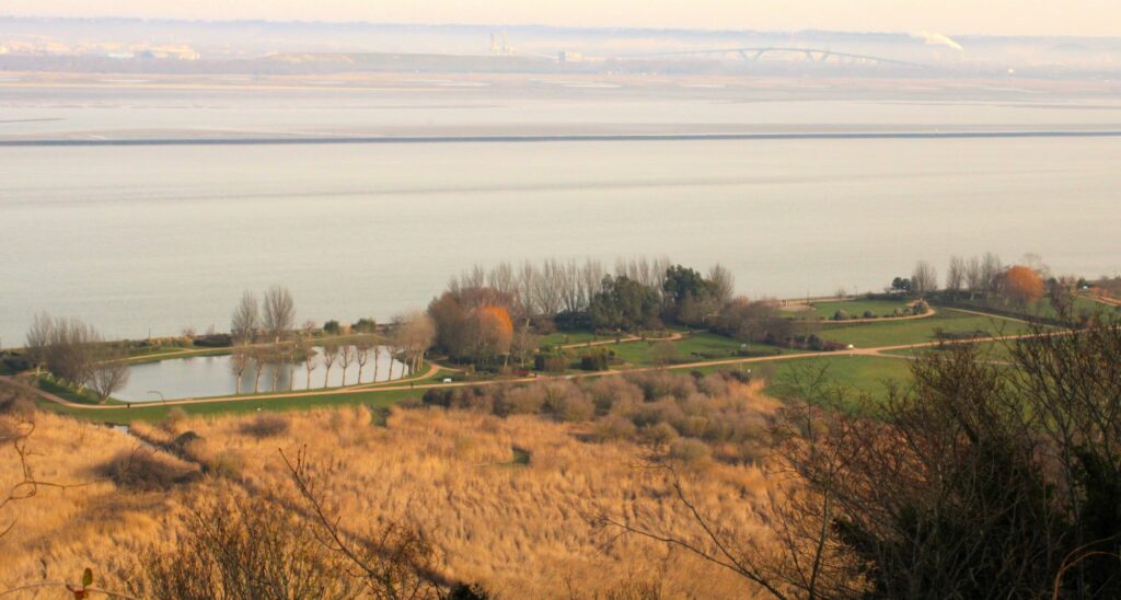 The Seine estuary at fall in Honfleur, Normandy