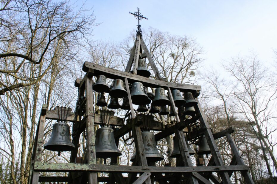 The exterior bells of Notre Dame de Grâce, Honfleur, Normandy