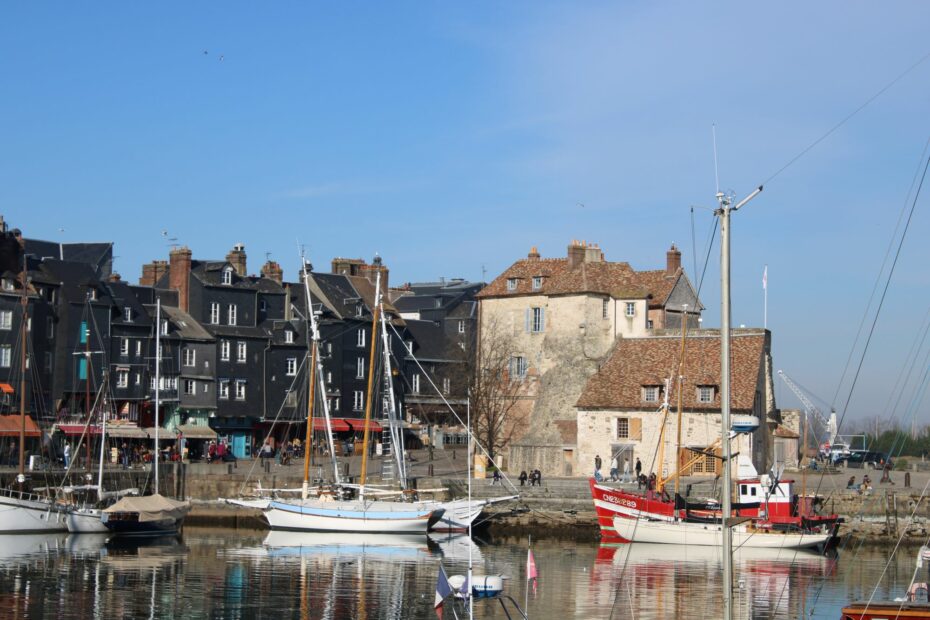 The old harbour of Honfleur and the Lieutenance, Normandy