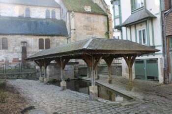 The wash-house next to Saint Leonard church in Honfleur, Normandy