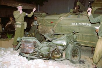 A Harley Davidson from 1943, Overlord Museum, Normandy