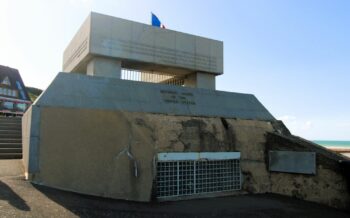 National Guard Monument in Vierville-sur-Mer, Omaha Beach, Normandy