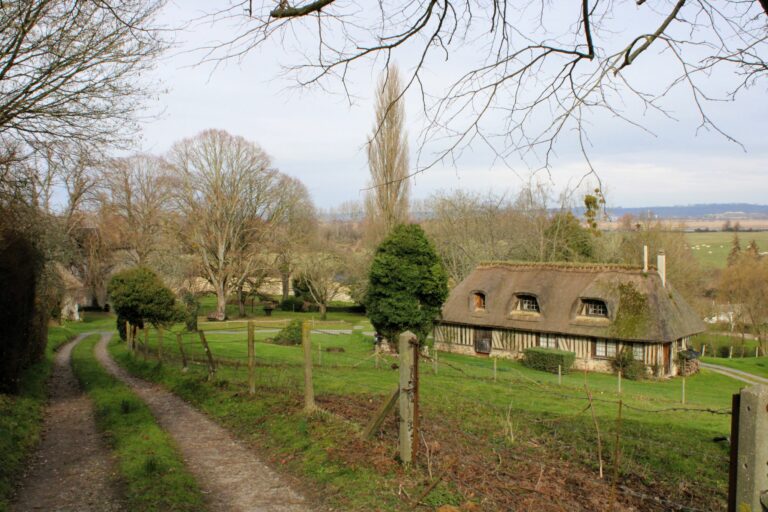 A thatched house of Pays d'Auge, Normandy