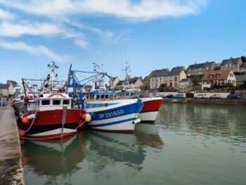 Fishing port of Port-en-Bessin-Huppain in Normandy