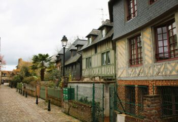 Rue Vieille in Pont-L'Evêque, Normandy