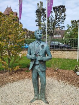 Statue of Marcel Proust in Cabourg, Normandy