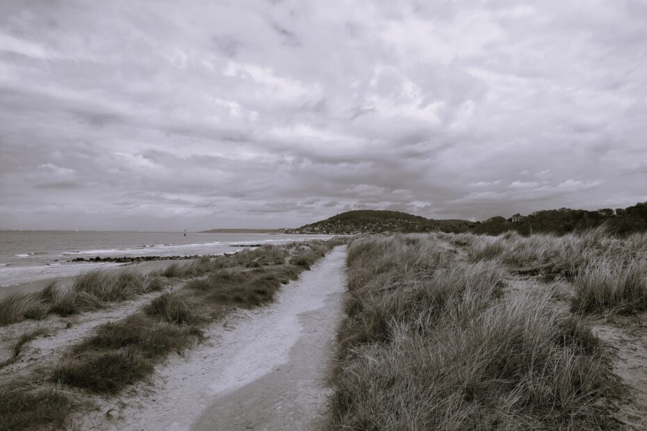 The wild beach of Cap Cabourg, Normandy