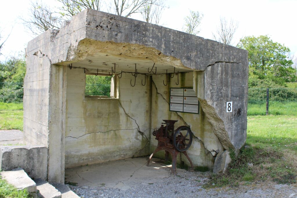 Walk-in cool room at Crisbecq battery, Utah Beach sector, Normandy