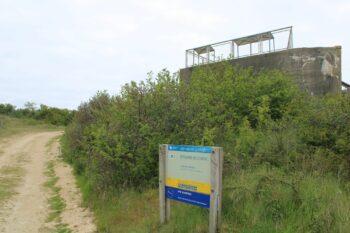 Way to the redoute of Merville, Normandy