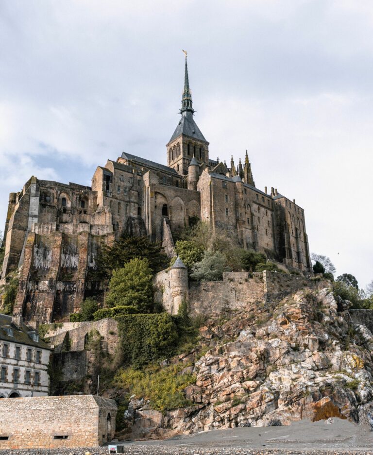 At the foot of Mont Saint-Michel