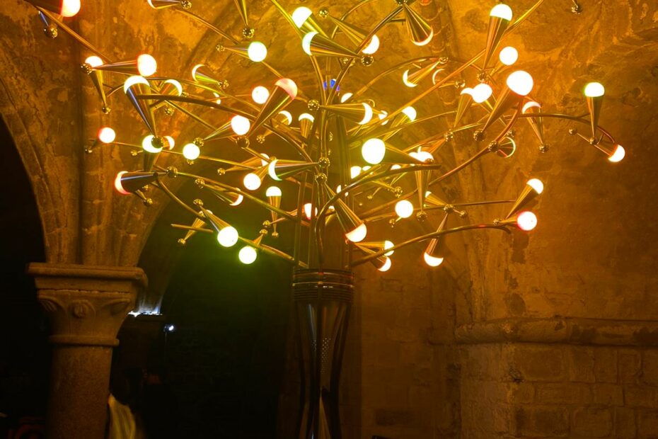 In the Abbey of Mont Saint-Michel, Normandy