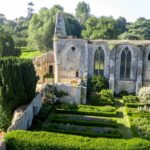 Abbey of Longues-sur-Mer in Calvados, Normandy, near the D-Day beaches