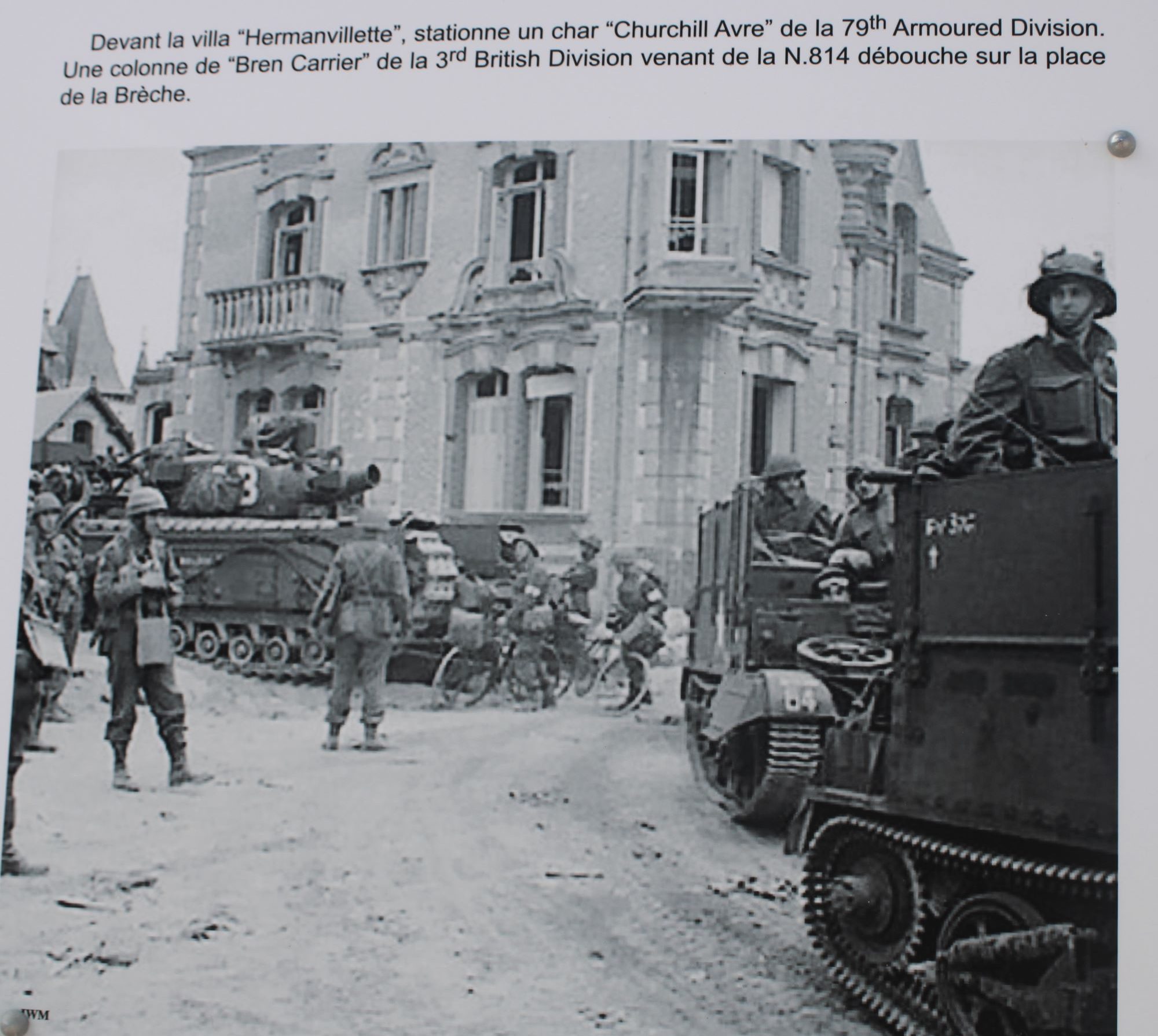 Hermanvillette villa in 1944 in Hermanville, Sword Beach, Normandy