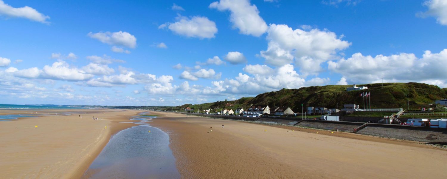 Omaha Beach in Vierville-sur-Mer, Normandy